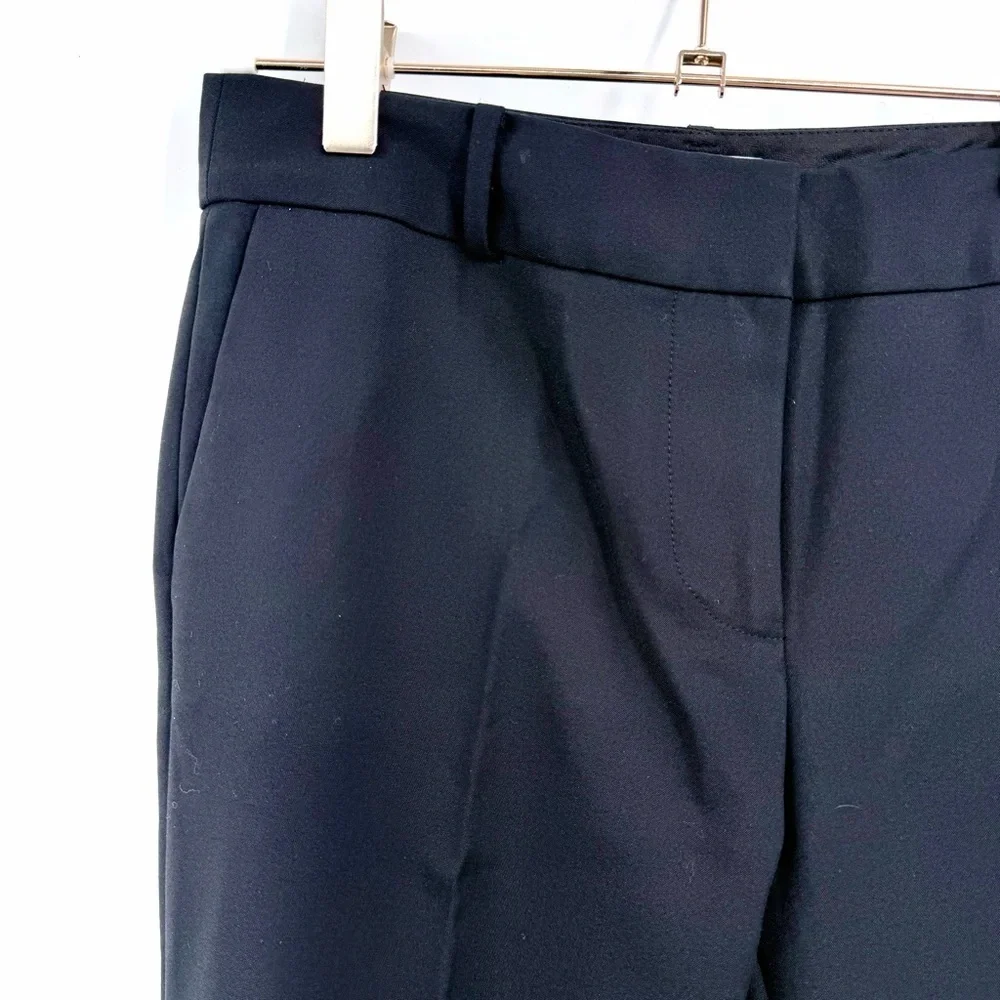 KATE SPADE Black Jackie Bow Stud Cropped Dress Pants 00